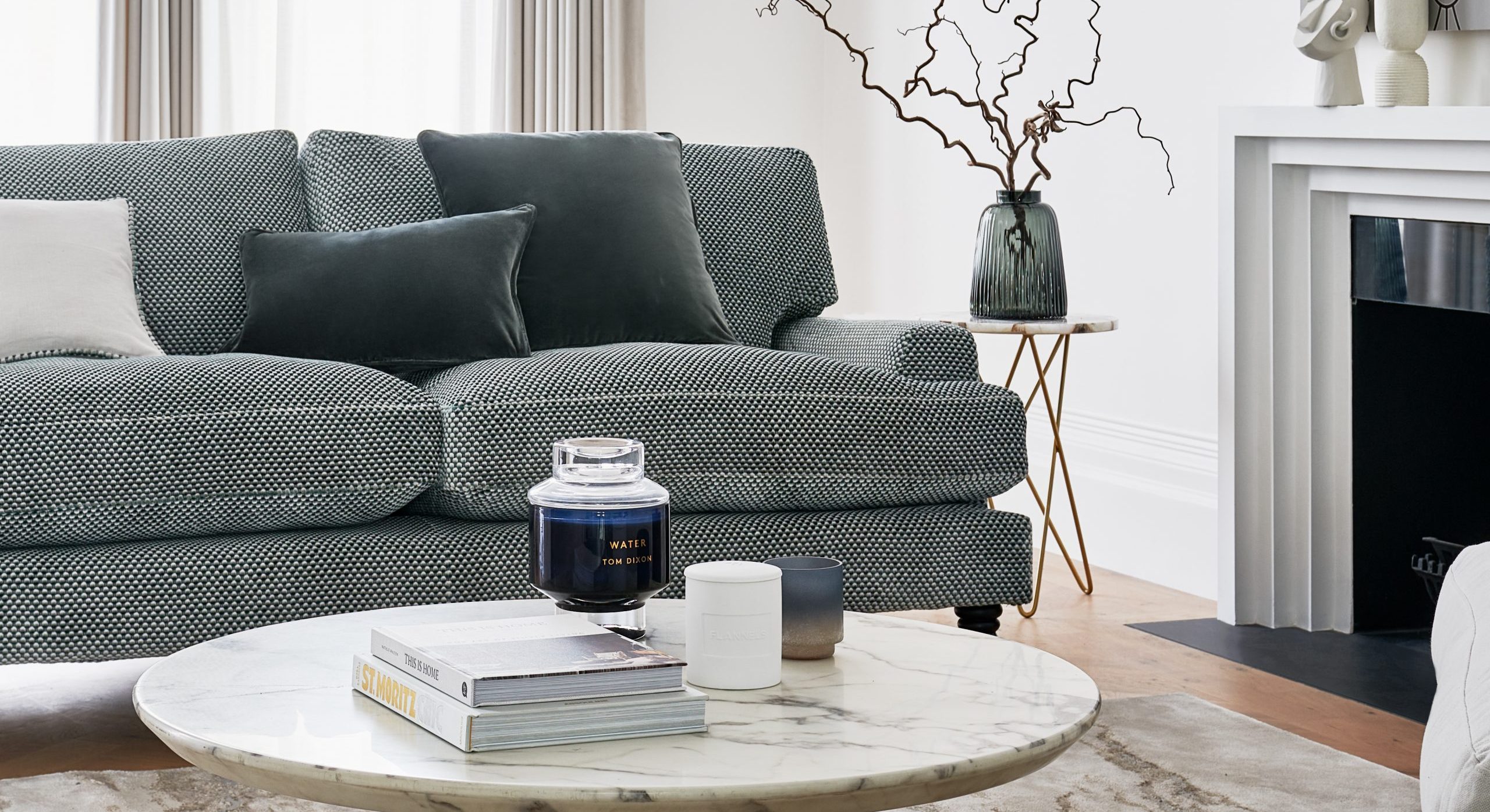 How to Style a Grey Sofa